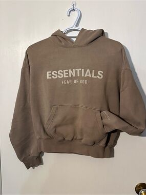 Essentials Fear of God Brown Hoodie size 8